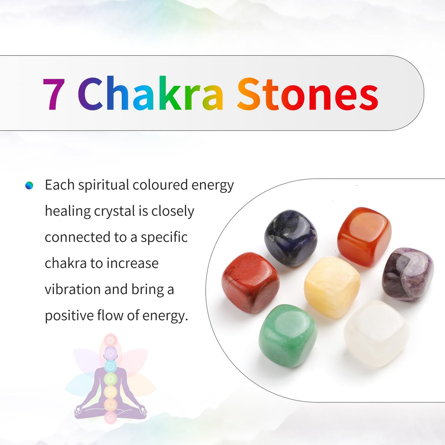 TUBMEELLUWA 7 Chakra Crystal Tree Pattern Braided Stone Beads Bracelet Adjustable Strand Beaded Bracelet Bangle Double Layers, Amethyst