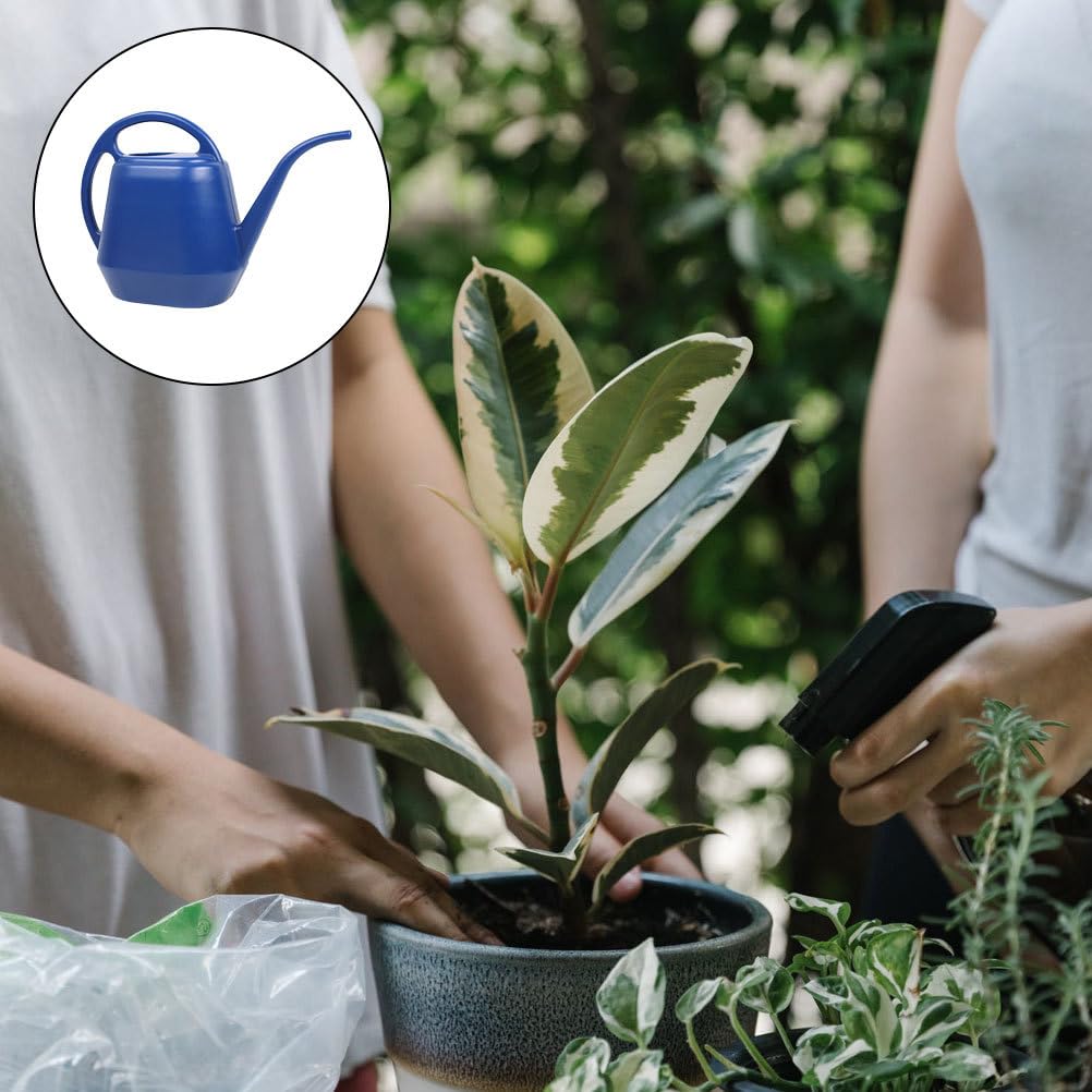 SEWACC Large Capacity Watering Can with Long Spout, Reliable Garden Sprayer for Succulents and Indoor Plants, Sturdy Plastic Watering Pot for Outdoor Flowers