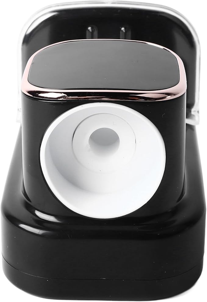 Electric Toothpaste Dispenser, Automatic Toothpaste Squeezer, Wall Mounted with 3 Toothbrush Slots and Holder, Smart Bathroom Accessories Stylish Decor (Black)