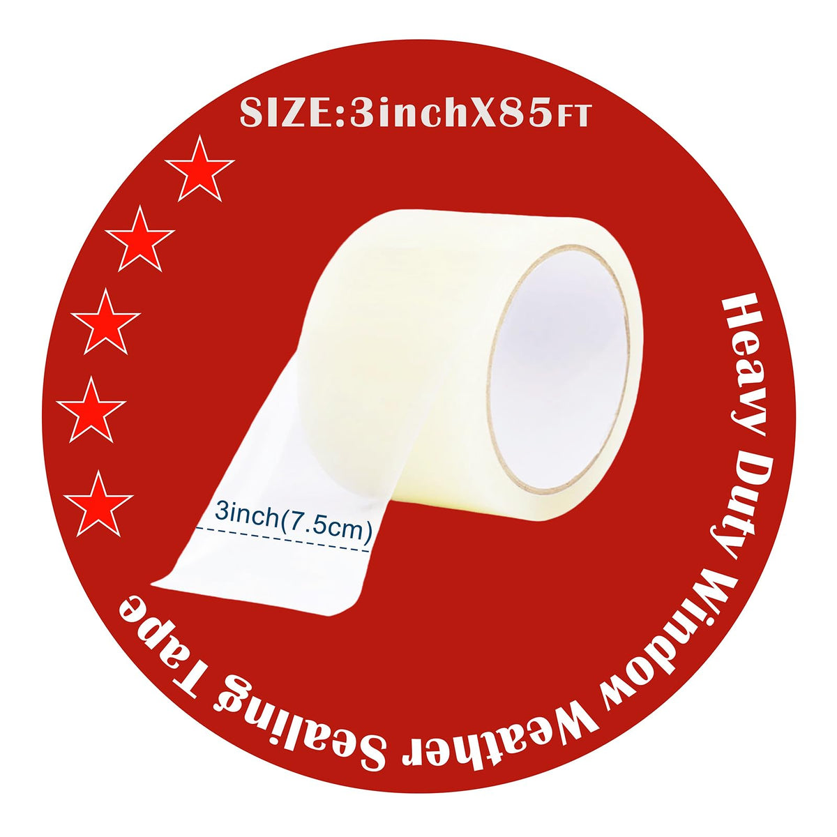 Transparent Window Weather Sealing Tape (85 Foot)