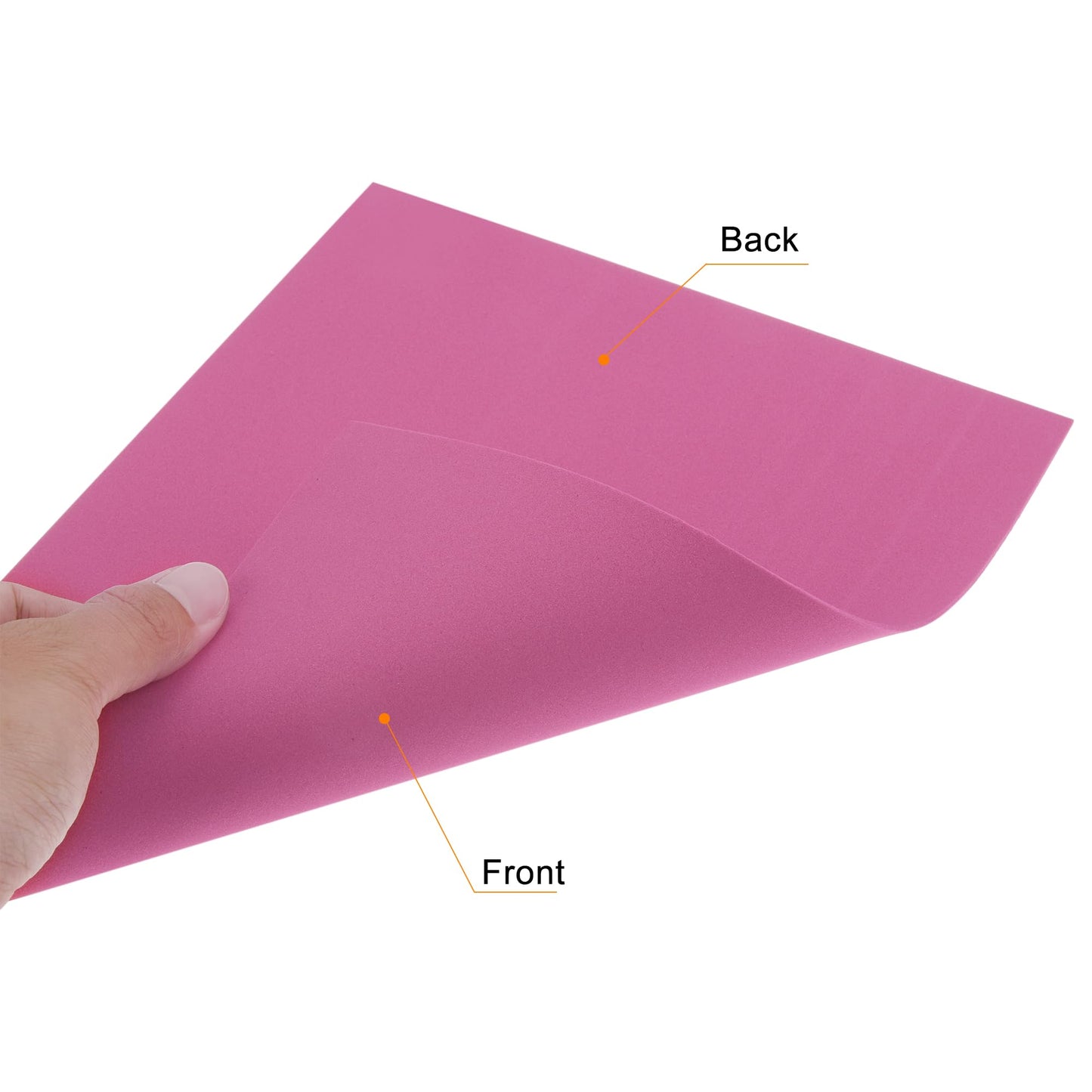 uxcell Rose EVA Foam Sheets 11.8 x 7.9in 1.8mm Thickness for Crafts DIY, 6 Pcs