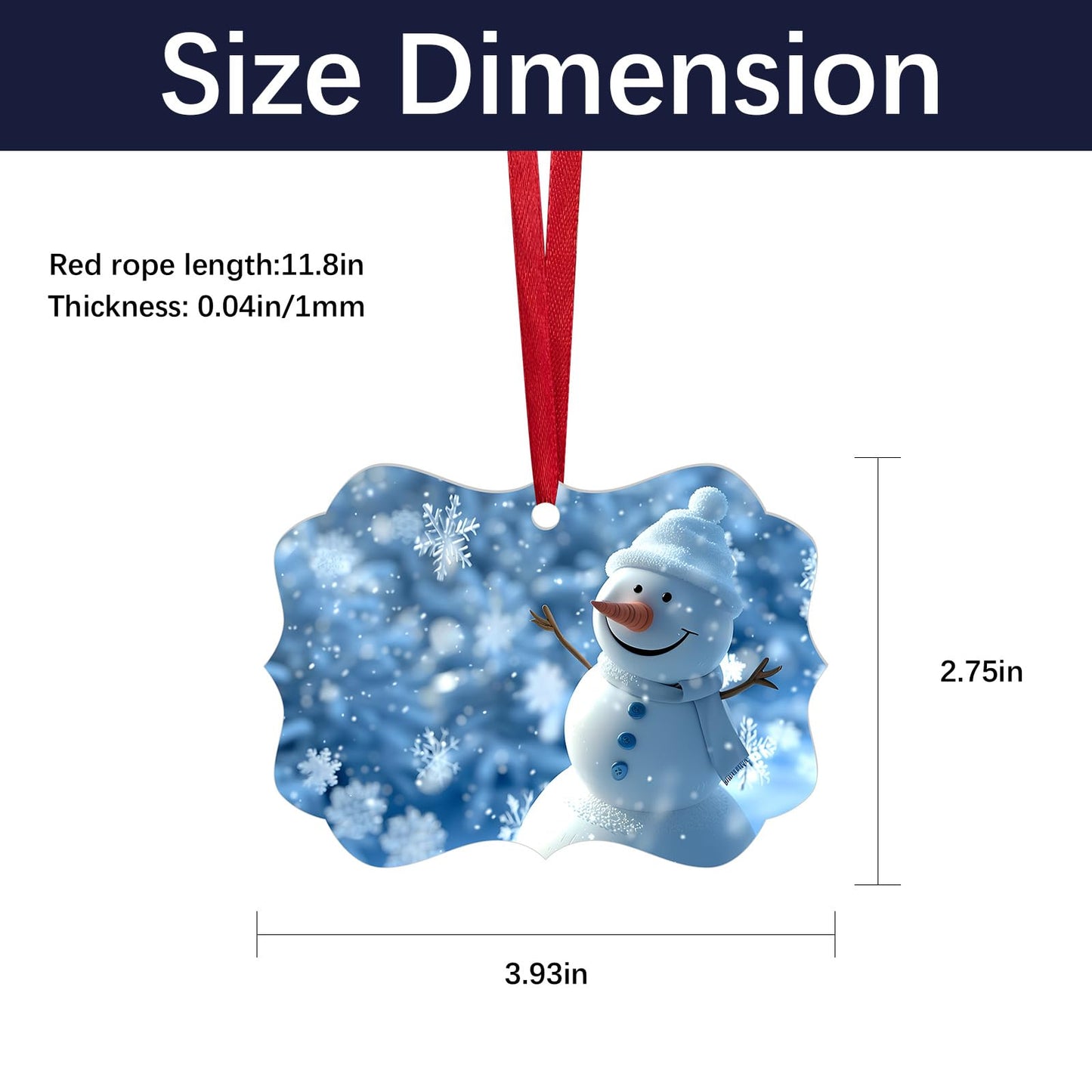 50 pcs Metal Christmas Ornaments,DIY Handmade Crafts Double Sided Sublimation Ornaments,3.9″ × 2.7″ Sublimation Christma Ornament Blanks for Christmas Tree Decor Blank Ornaments