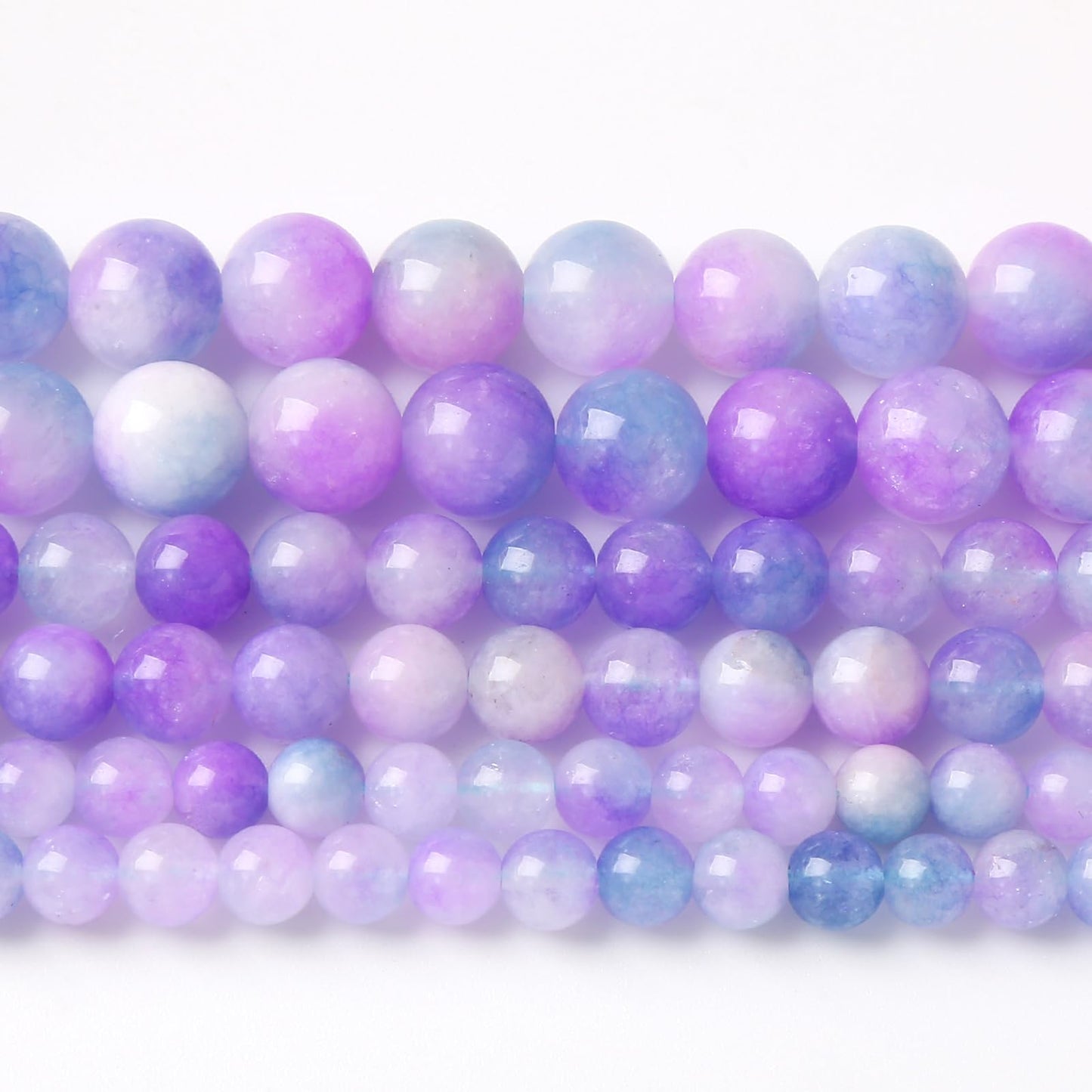 6MM 60PCS Natural Stone Dream Chalcedony Beads for Jewelry Making DIY Bracelet