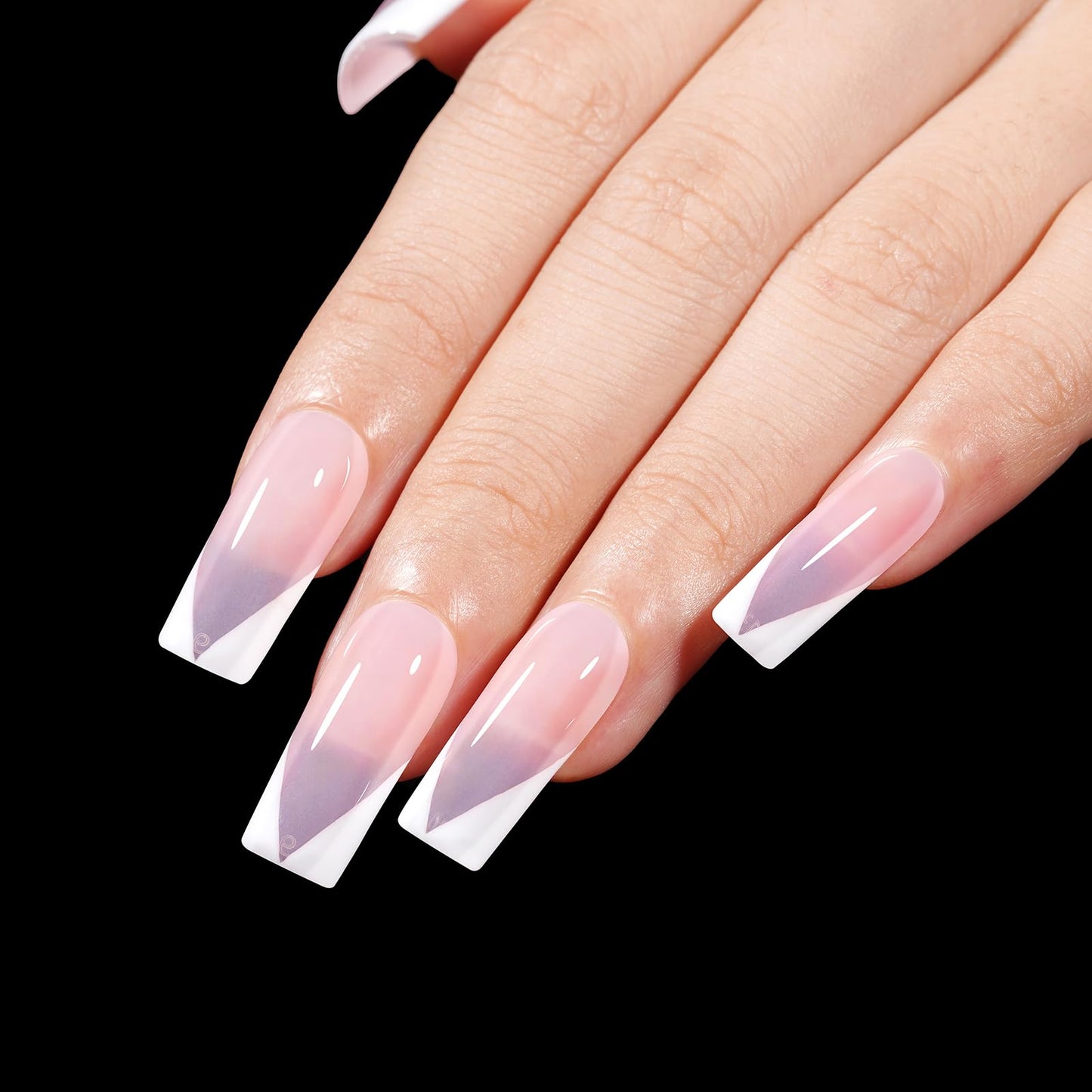 AILLSA Medium Square Nail Tips 450PCS Full Cover Nail Tips Matte Acrylic Upgraded No Need Files Press on Fake Nails Tips for Extension Home DIY Nail Salon 15 Sizes