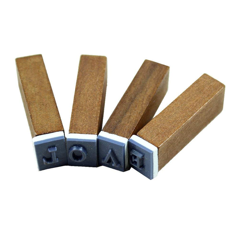 Estone 70pcs/set Wooden Box multipurpose Number Alphabet Letter Wood Rubber Stamp New