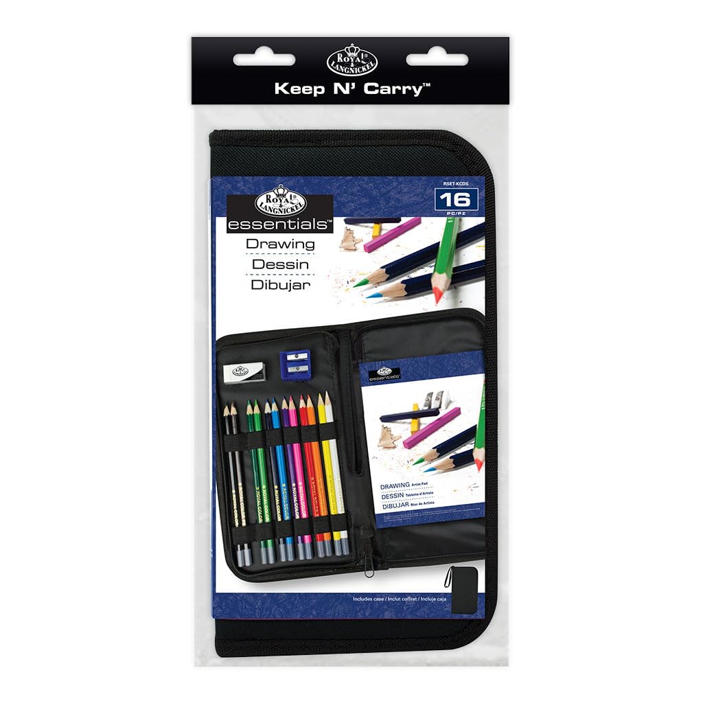 Royal & Langnickel Drawing Essentials Keep N' Carry Set, Packaging May Vary