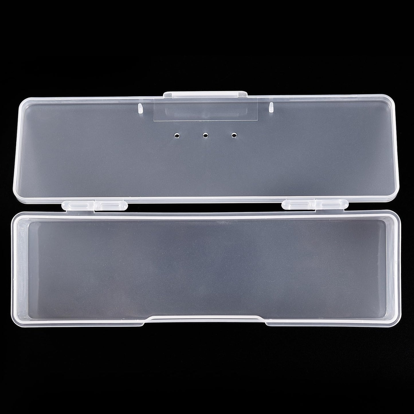 siyuwuro 4Pcs Transparent Storage Boxes For Nail Tool Professional Pedicure Manicure Tools Set Plastic Nail Art Tool Box Storage Case Nail Supplies, White