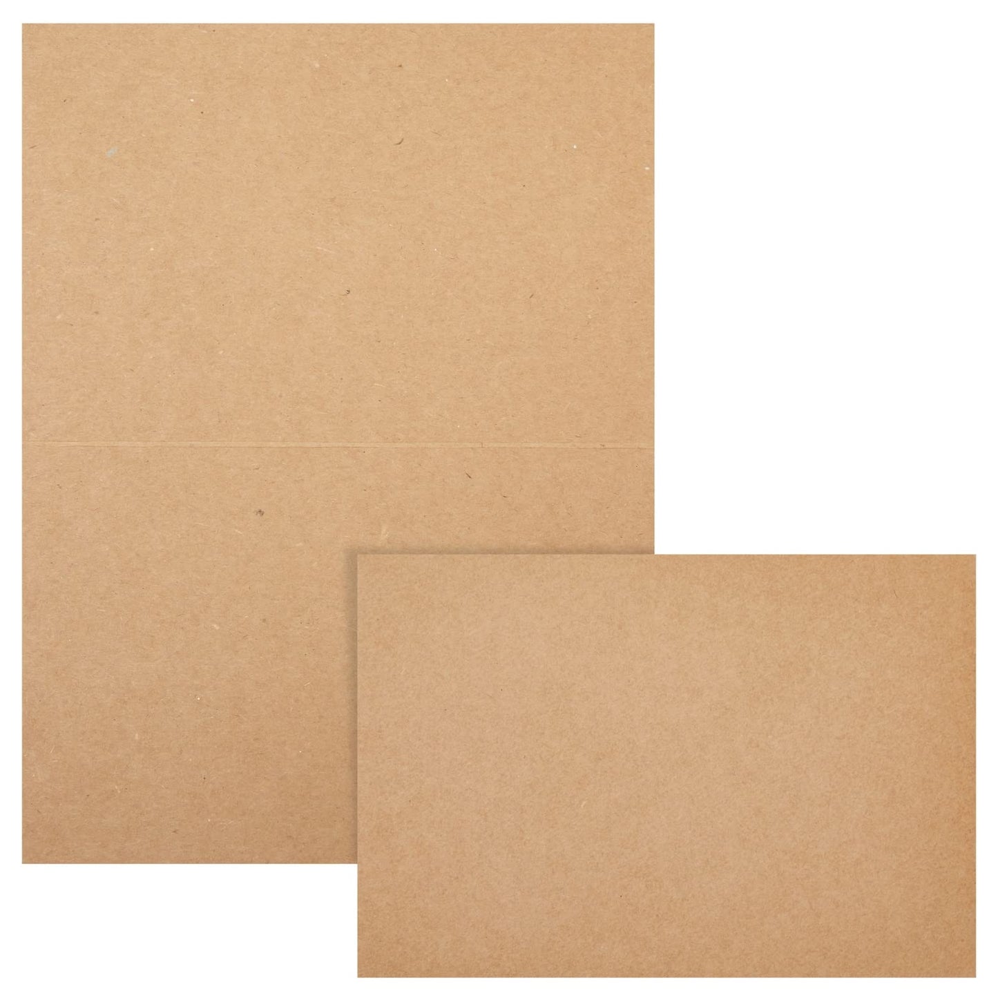 Blank Kraft Paper Cards & Envelopes - 4 x 6 in, 100-Pack - For Wedding Invitations & Birthday Greetings - DIY Card Making Supplies