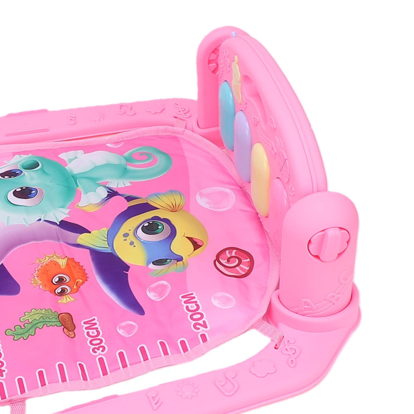 Hilitand Baby Gym Play Mat, Musical Activity Center for Motor Skills Development with Detachable Piano and Toys, for Newborns Ages 0 Months