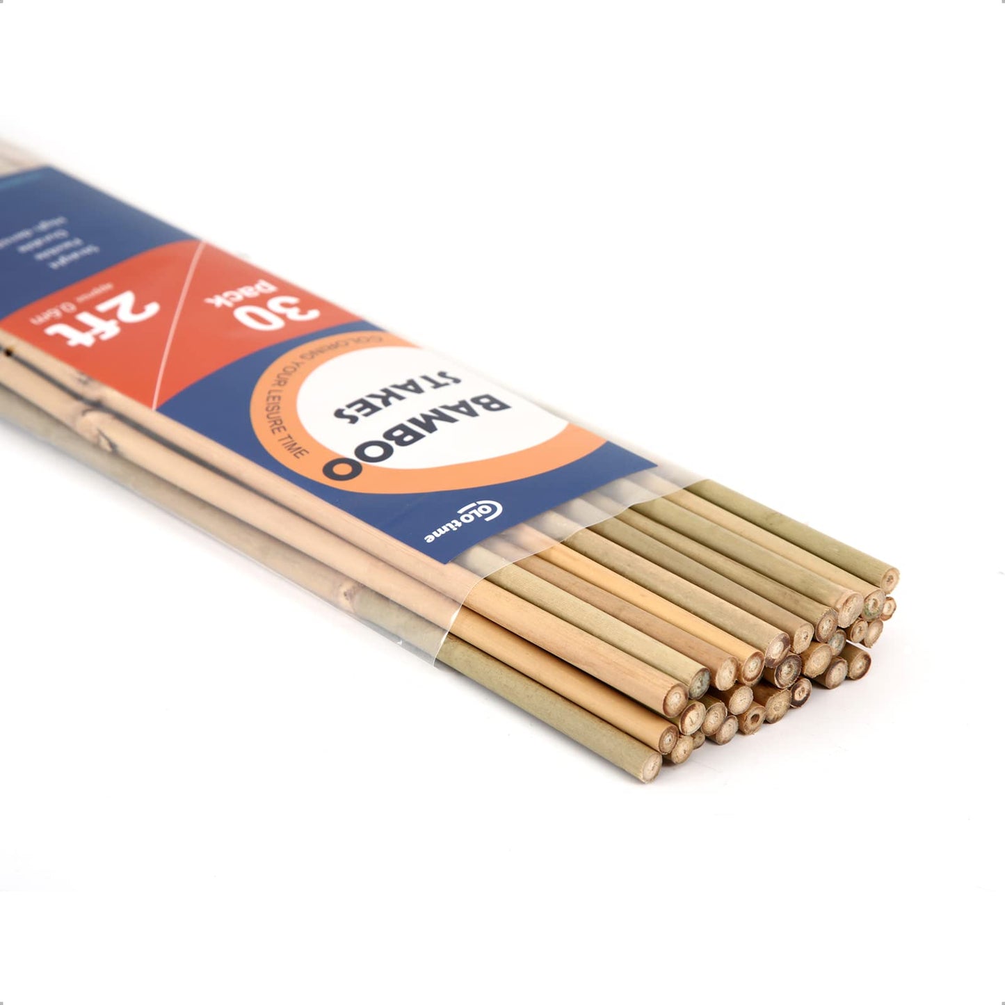 COLOtime Bamboo Stakes 2FT Garden Stakes Plant Stakes for Indoor Potted Climbing Plants Poles Sticks Support Peppers Orchid Daffodils 30 Pack