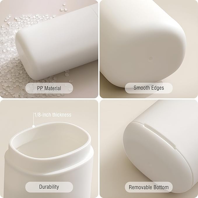 Travel Toothbrush Case with Cup, White - Toothbrush and Toothpaste Travel Case, Doubles as Dorm Toothbrush Holder, Detachable Base, Compact Toothbrush Covers for Camping, Business Trip