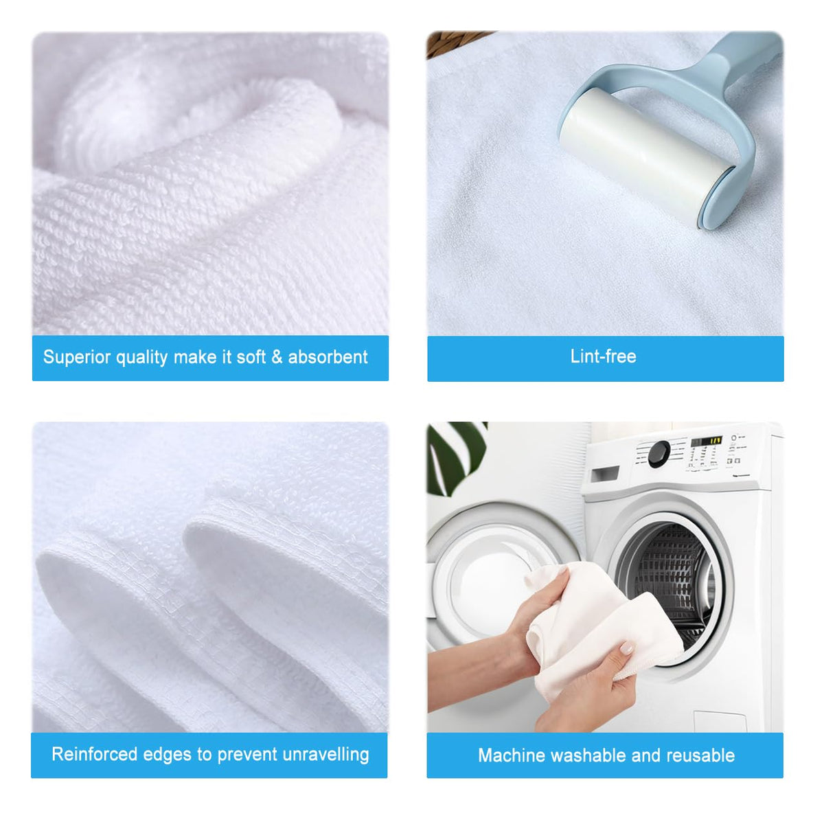 400 GSM Premium Microfiber Cleaning Cloths (6 Count)