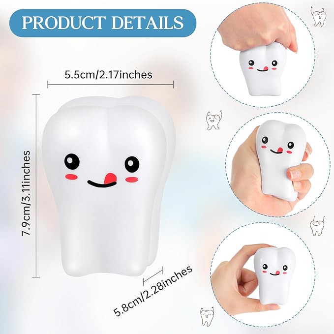 Nuogo 3 Pcs Positive Dental Hygienist Gifts Dentist Assistant Gift for Women Men Inspirational 20oz Tumbler Tote Bag Tooth Stress Toy for Dental Hygiene Month Employee Appreciation(Black,Teeth)