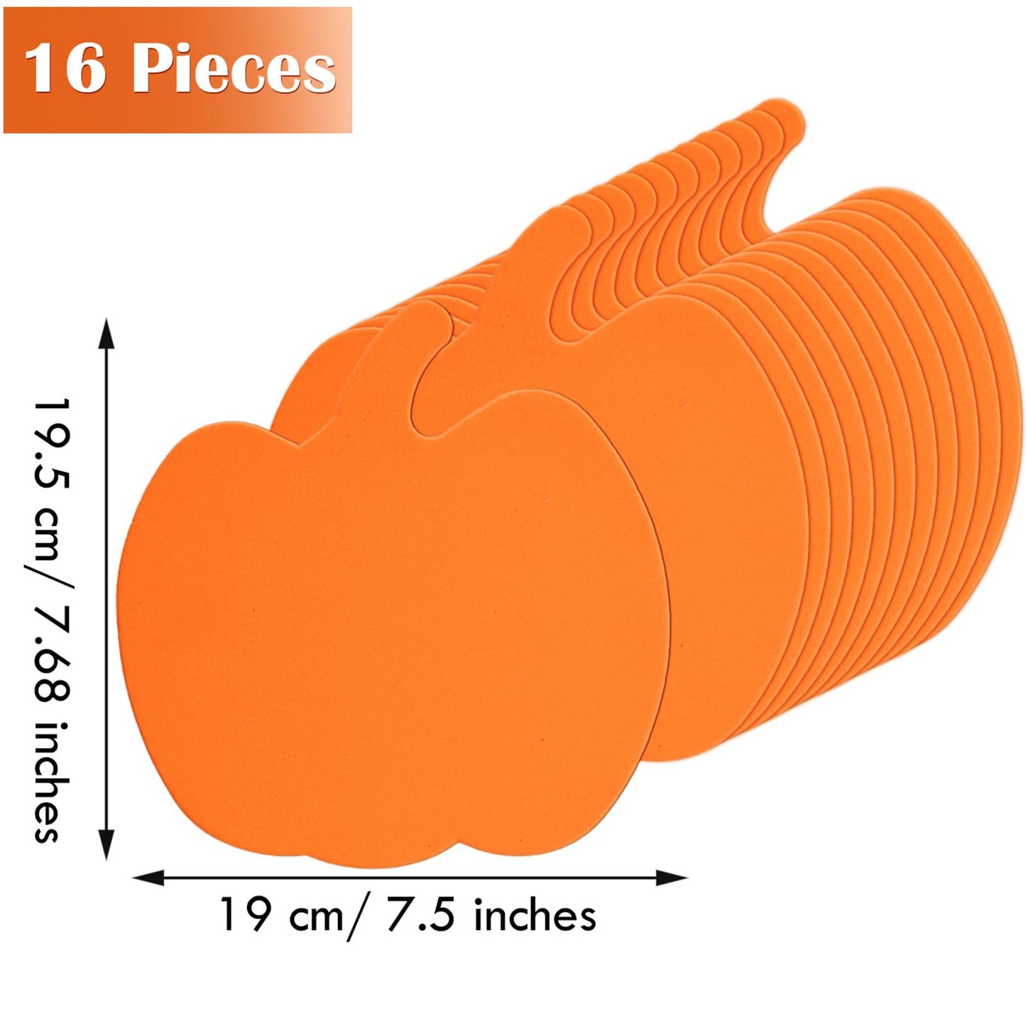 Sumind 32 Pieces Halloween Foam Pumpkin Craft Kit and Pumpkin Foam Stickers Self Adhesive Stickers for DIY Crafts Fall Halloween Party Decorations(Cute Style)