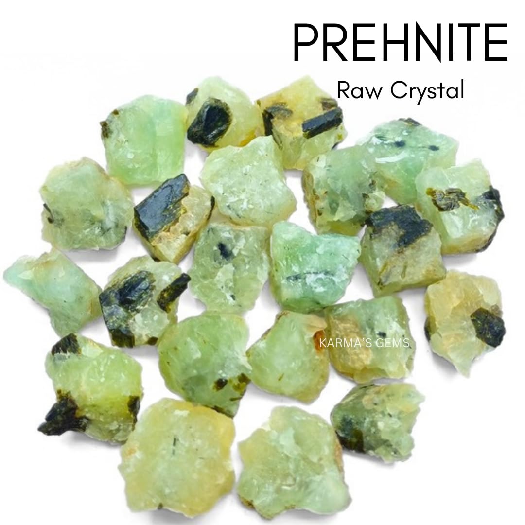 Crystals, Rocks, Jade, Crystals and Healing Stones, Witchcraft Supplies, Healing Crystals, Stones, Healing Stones, Rock Collection, Agate, Raw Stones (Prehnite, 2 Pcs)