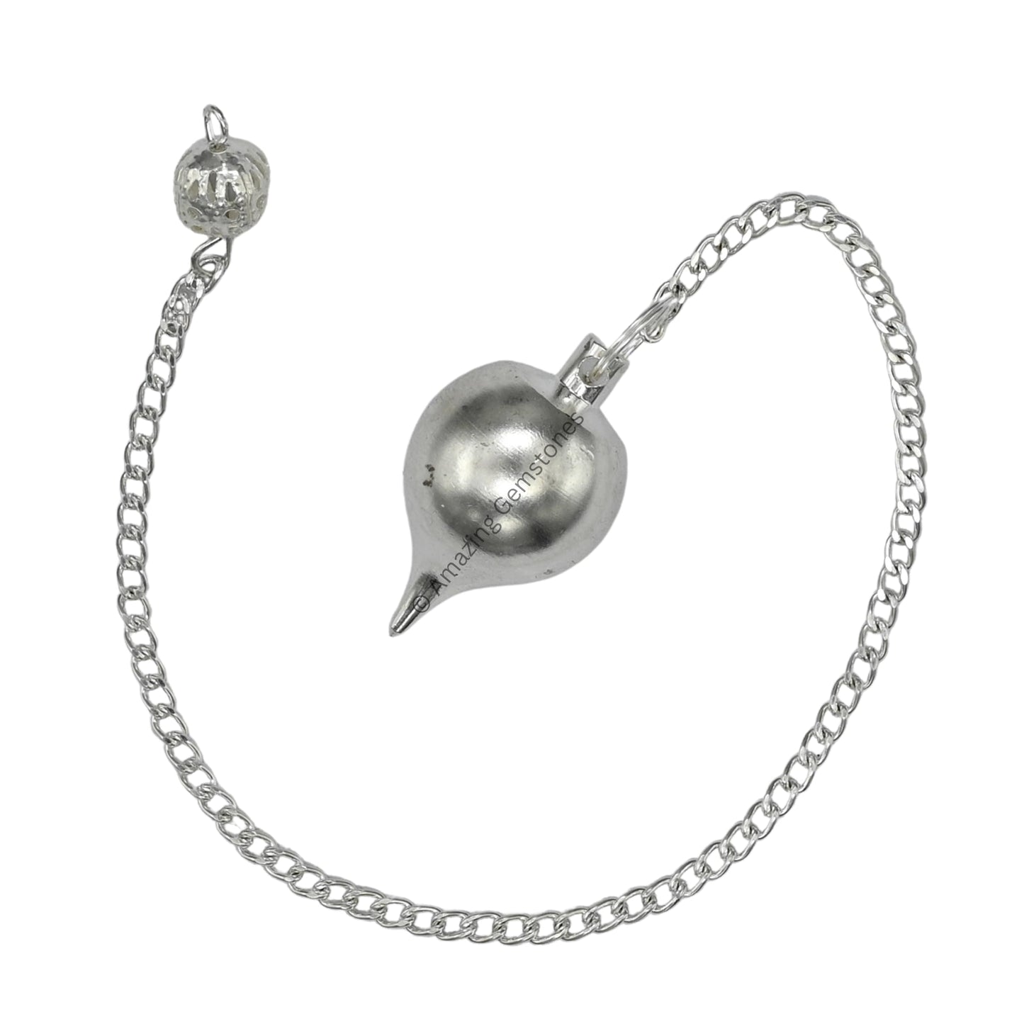 Amazing Gemstone Healing Metal Pendulums for Divination, Silver Ball Point Steel Copper Pendulum High Energy Pendulo de Bronce Pendulos de Mesa MP59
