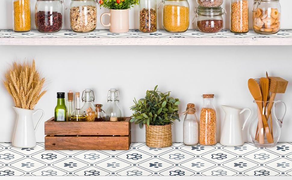 Bulk Shelf Liner 18" W x 192" L Cupboard Liner Shelving Paper for Cabinets and Drawers Pantry Shelf Liners for Kitchen Cabinets Non