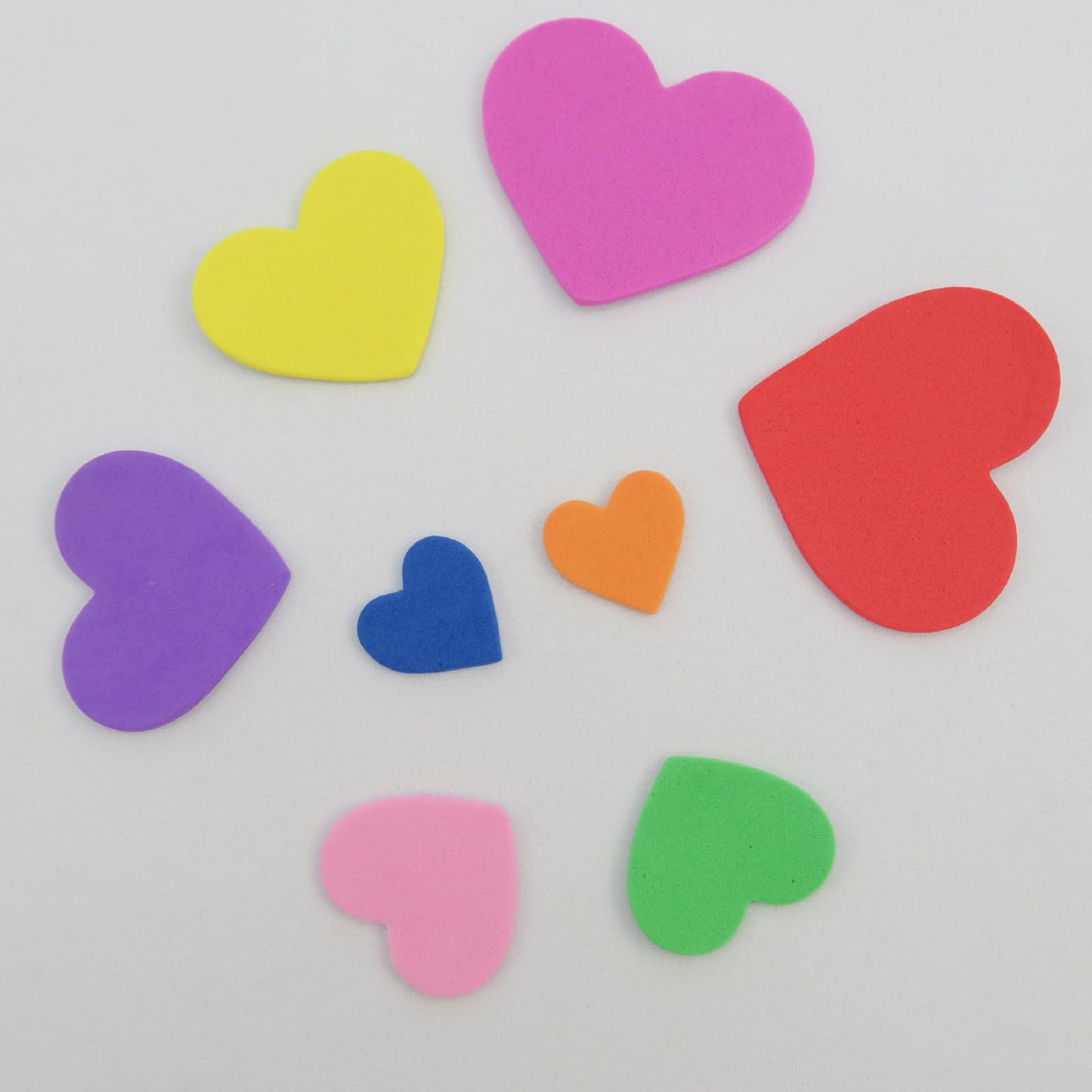400 Pcs Foam Heart Stickers Self Adhesive Valentine's Day Heart Stickers Greeting Card Stickers for Scrapbooking Art Craft