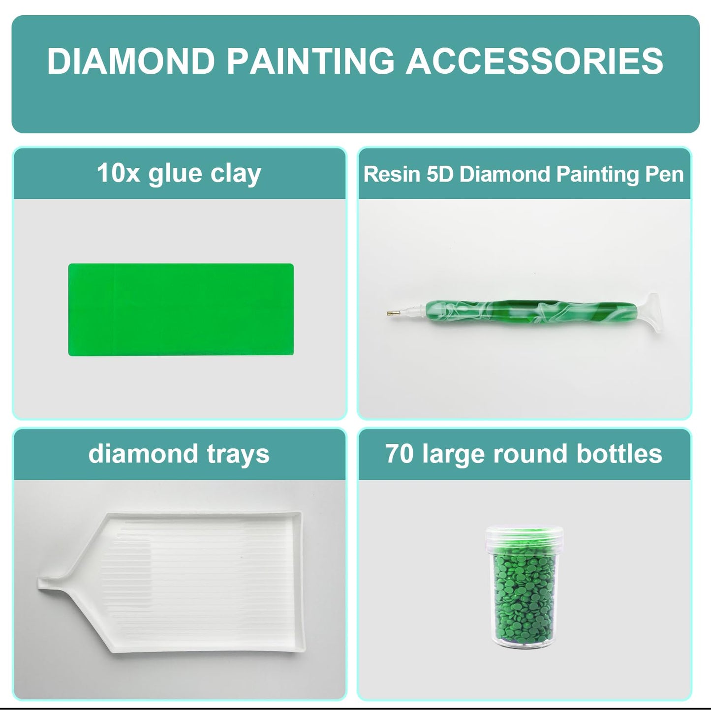 Waykape 70 Slots Diamond Art Storage Containers, 5D Diamond Art Accessories and Tools, Diamond Painting Accessories Kits Organizer, Diamond Art Storage Case for Craft Jewelry Beads Storage Box
