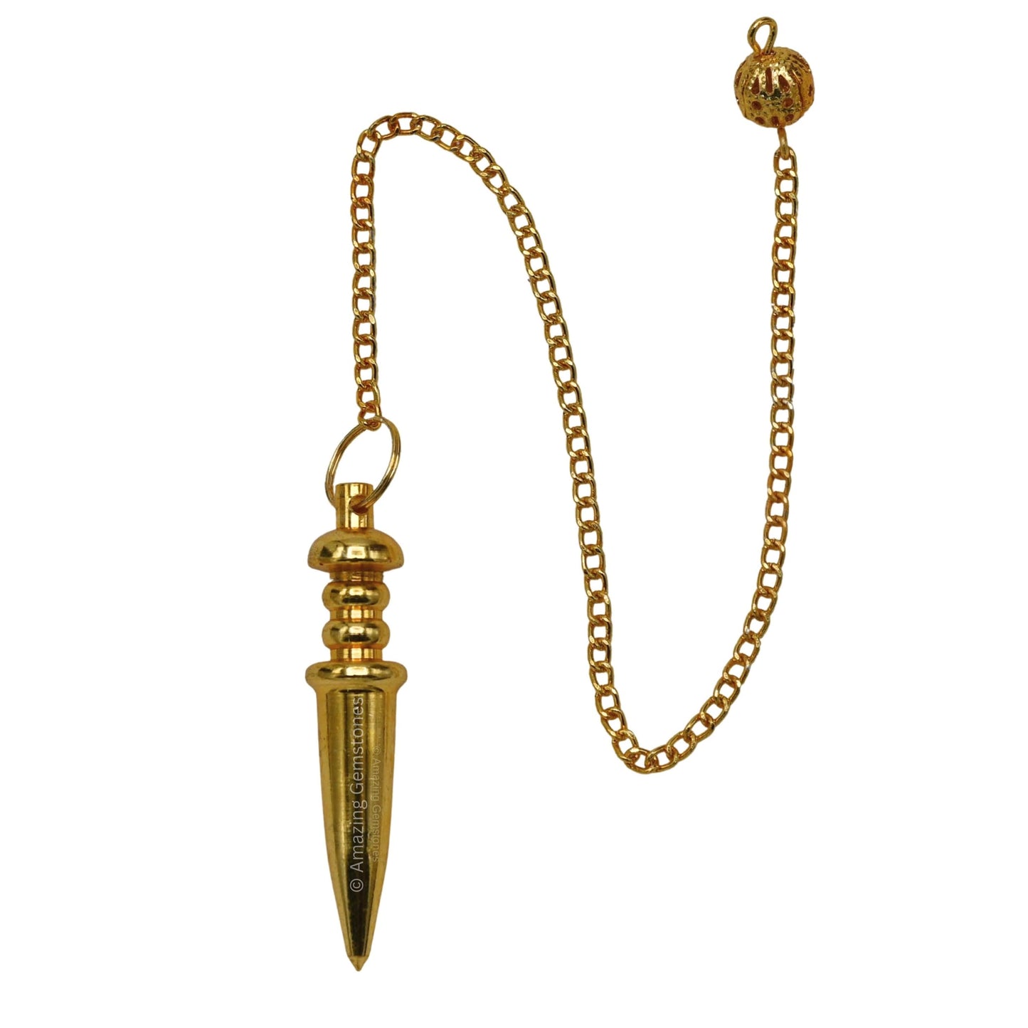 Amazing Gemstone Healing Metal Pendulums for Divination, Gold Bullet Steel Copper Pendulum High Energy Pendulo de Bronce Pendulos de Mesa MP5