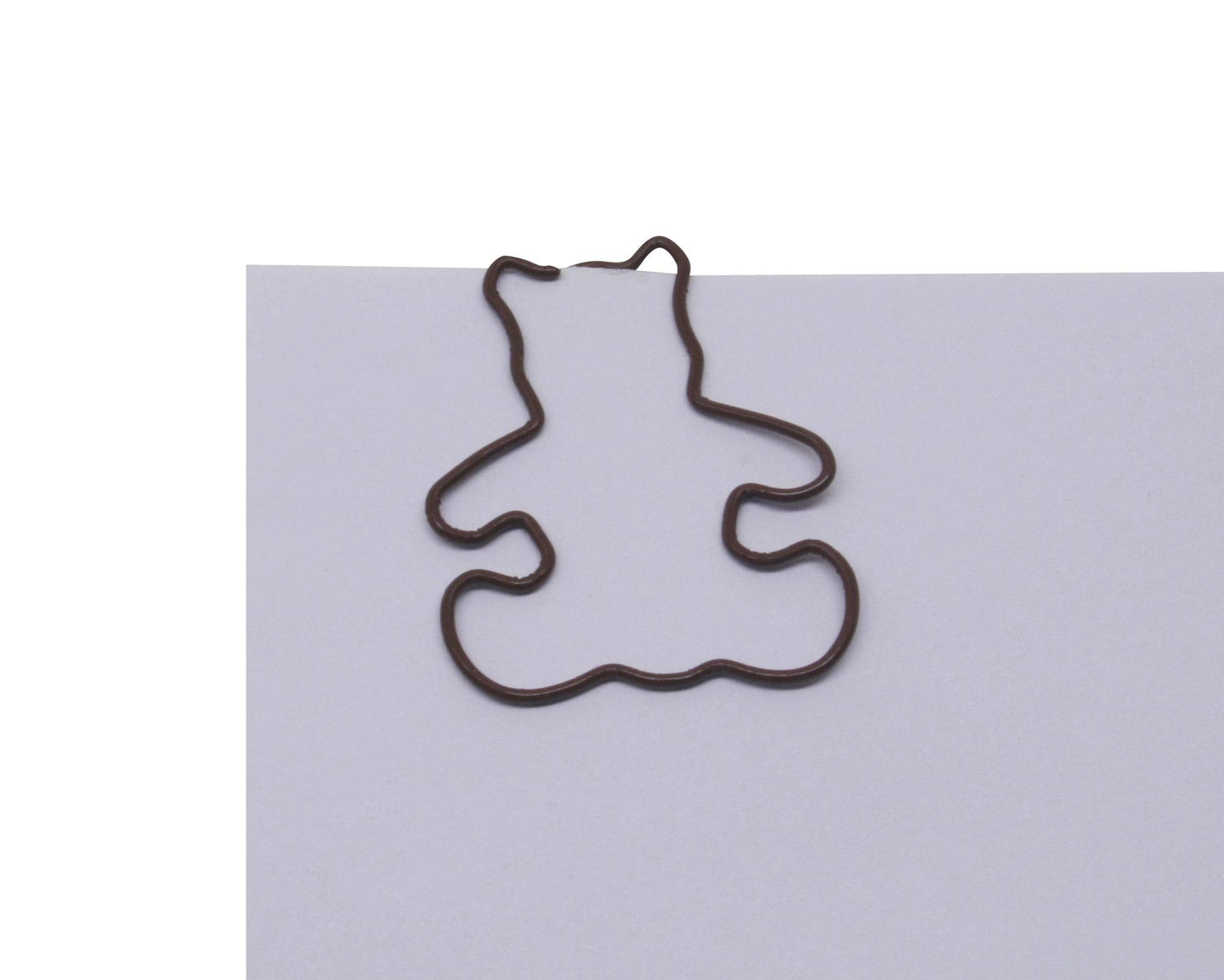 Bear Shaped Paper Clips (100 Count) in Tin – Brown Decorative Clips for Office, Desk Accessories & Gifts – Butler in the Home