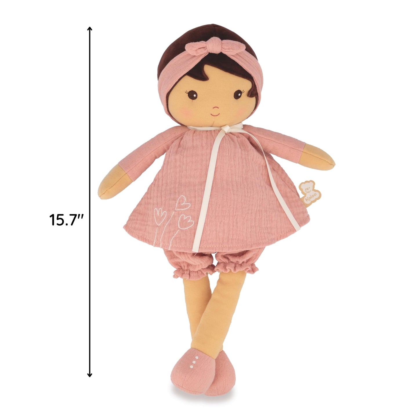 Kaloo - Tendresse Amandine Soft Doll 15.6" X-Large - Ages 0+ - Cuddling with Plush Figure Toys - Adorable Design - Multiple Fabrics and Rich Textures - Machine Washable - Ages 0+ - K200014
