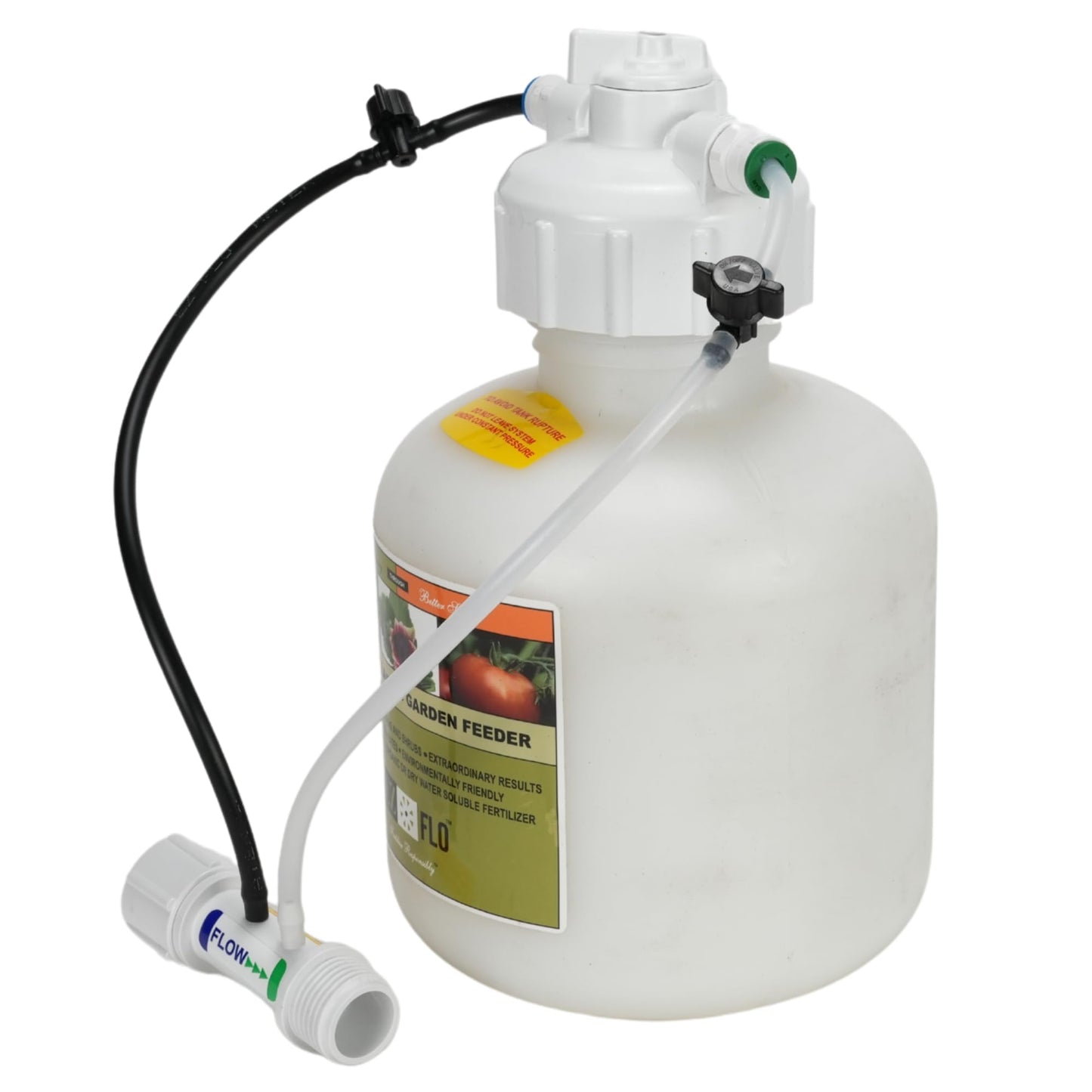 EZ-FLO 3/4 Gallon Hose‑Bib & Drip Fertilizer Injector | Low‑Pressure Garden Feeder for On/Off Flow & Drip Irrigation | EZ 2005‑HB