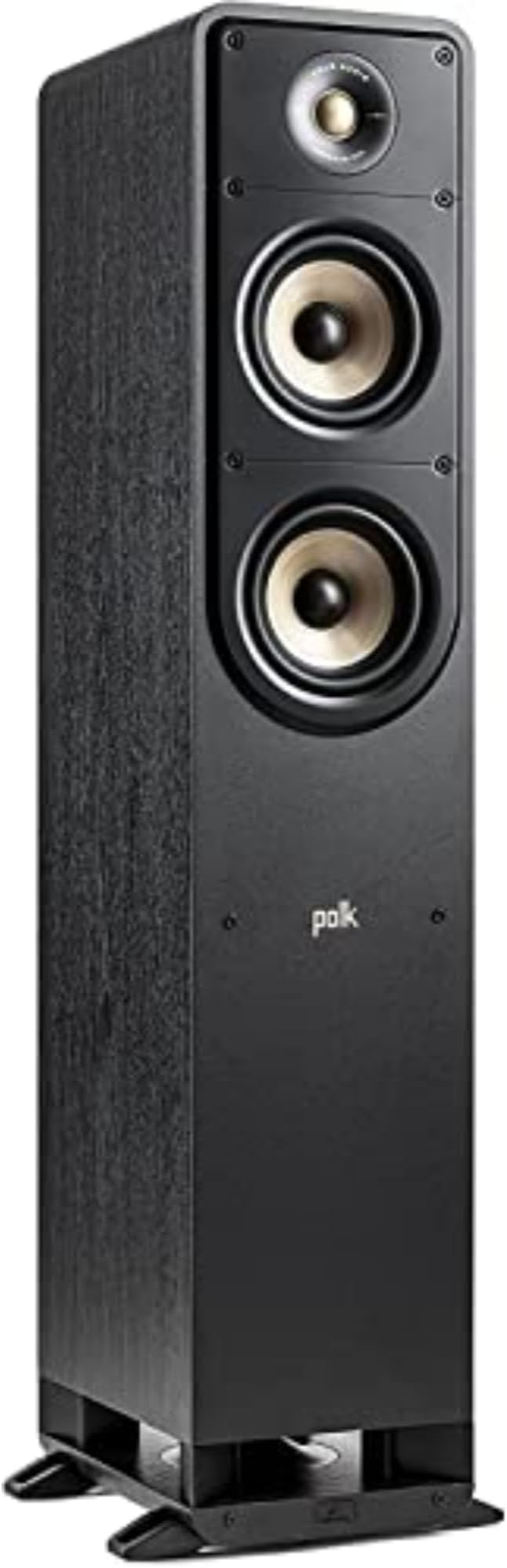Polk Signature Elite ES35 Slim Center Channel Speaker - Hi-Res Audio Certified, Dolby Atmos & DTS:X Compatible, 1" Tweeter & (6) 3" Woofers, Dual Power Port for Effortless Bass, Stunning Black