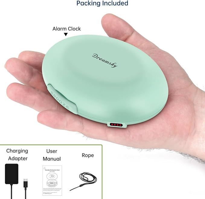 DreamSky Vibrating Alarm Clock for Heavy Sleepers Adults Under Pillow