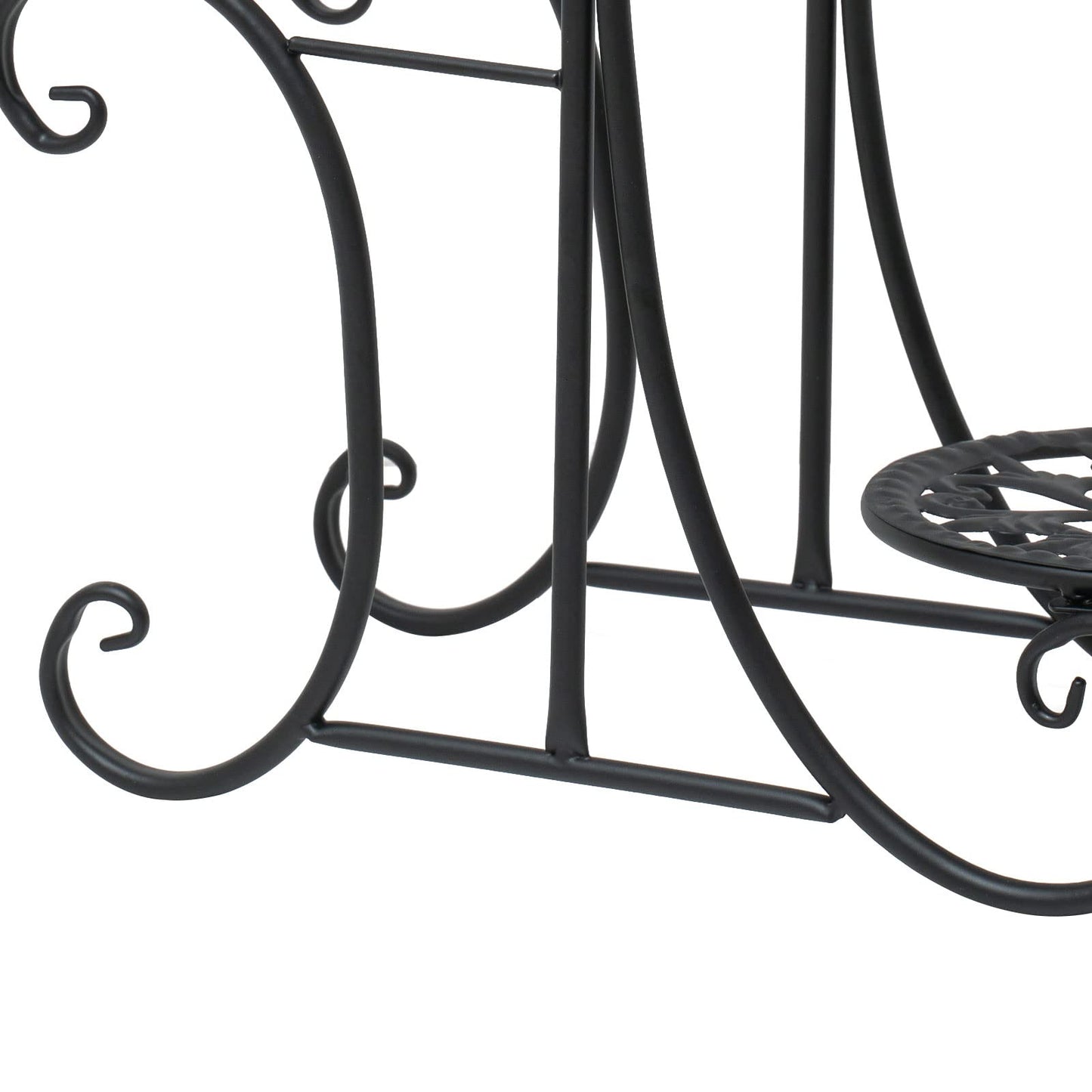 Metal Plant Stand 4 Potted Flower Pot Holder for Patio Garden Home Decor