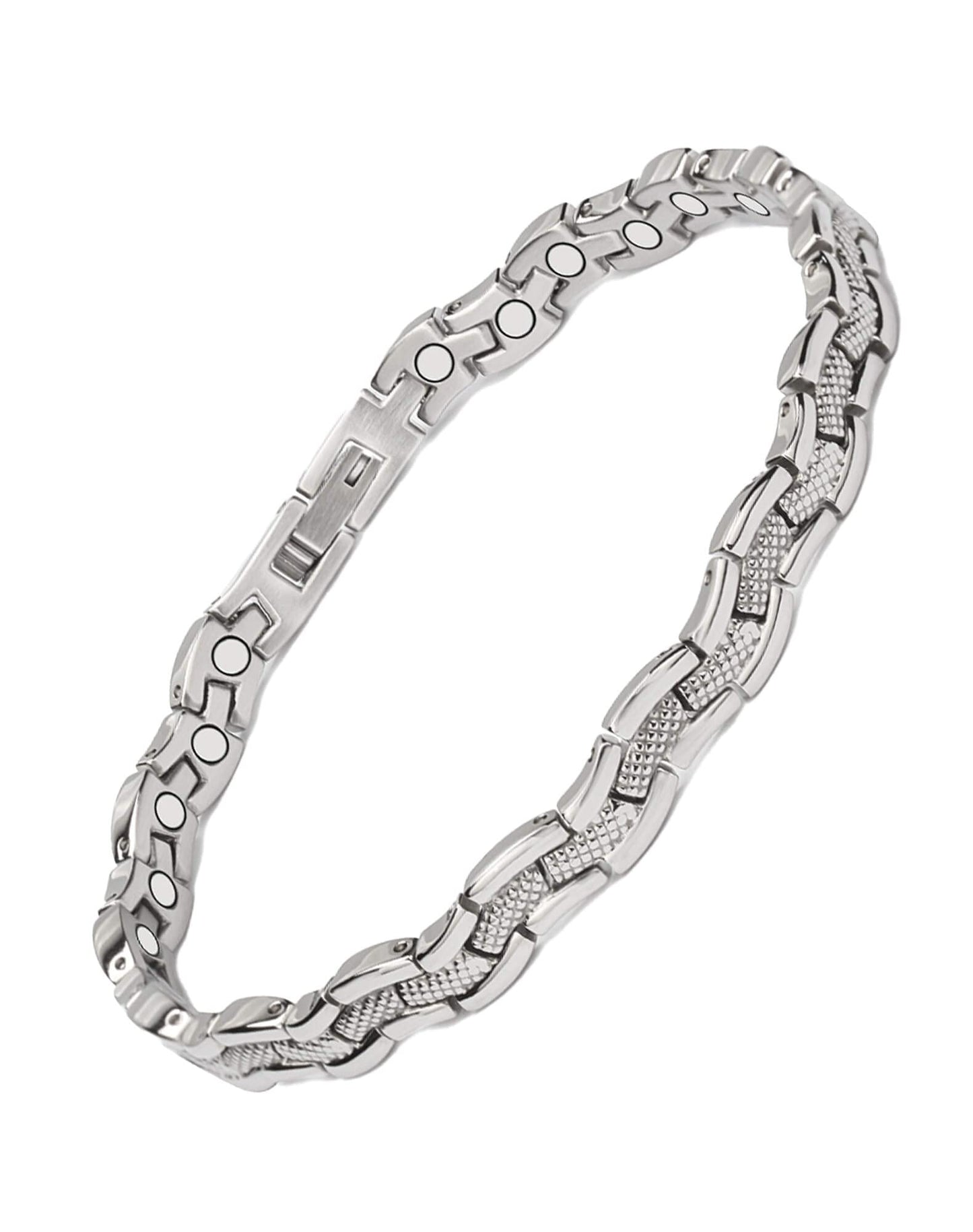 MagVIVACE Magnetic Anklet for Women, Stainless Steel Ankle Bracelet with Magnets (1)