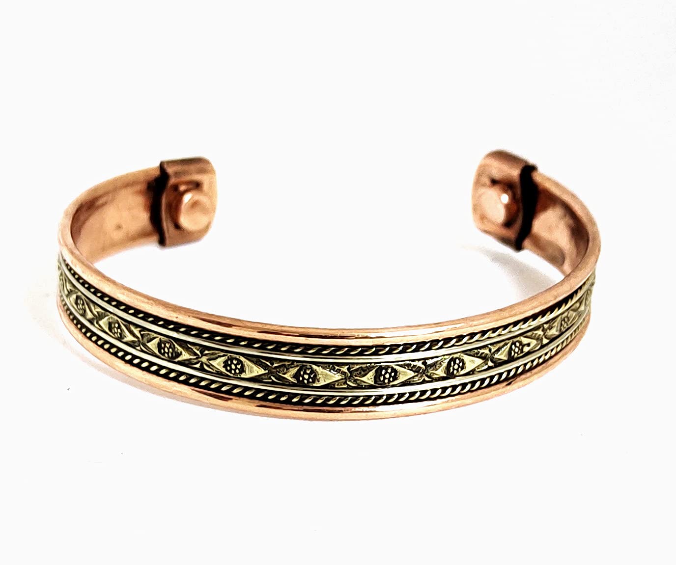 Sawcart Copper Bracelet Magnetic Pure Copper Therapy Effective & Natural Relief Cuff for Women's & Men's (Model 6)
