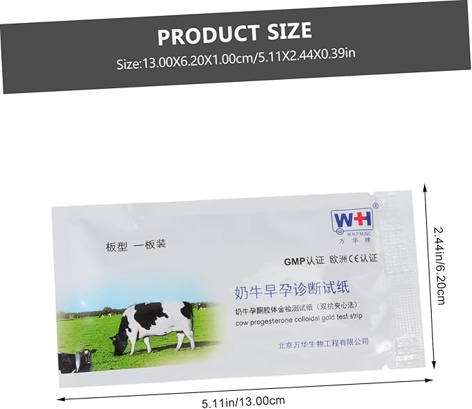 Healifty 2 Pcs Pregnant Tester Pigs Pregnancy Test Strip Horse Pregnancy Test Strip Livestock Testing Paper Cow Pregnancy Detection Tools Cow Pregnancy Test Strip Farm Paper Sow