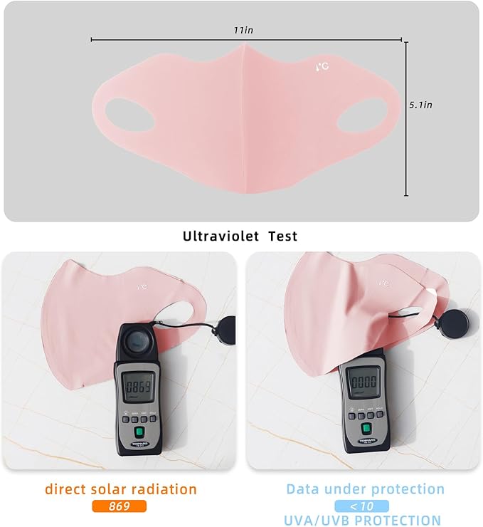 Breathable Washable Reusable Sun Face Mask For Women Men,sunscreen UV Face Shield For Hiking Riding Exercise