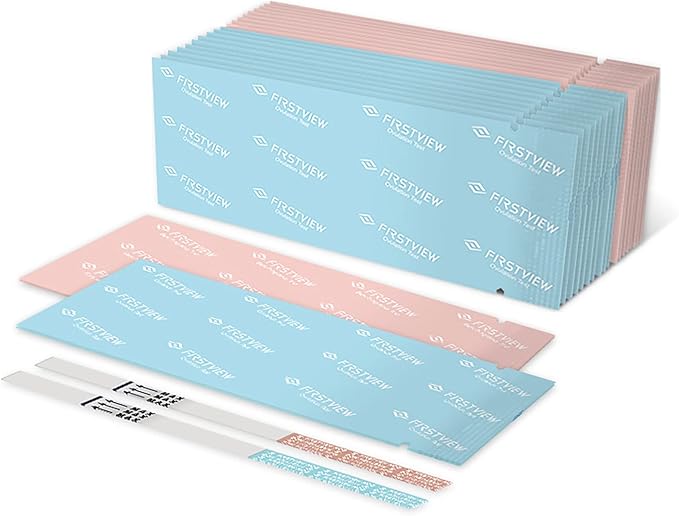 Ovulation Test Strips 50 Pack + Pregnancy Test Strips 20 Pack, LH & hCG Fertility Kit for Women, Early Detection Ovulation Predictor & Pregnancy Tests, 70 Home Strips Total (50+20)