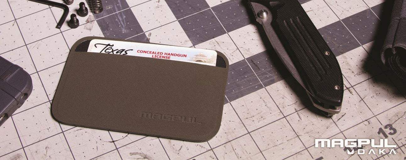 Magpul unisex-adult Polymer DAKA Essential Tactical Slim Minimalist Credit Card Holder Travel Wallet EDC Gear, Flat Dark Earth