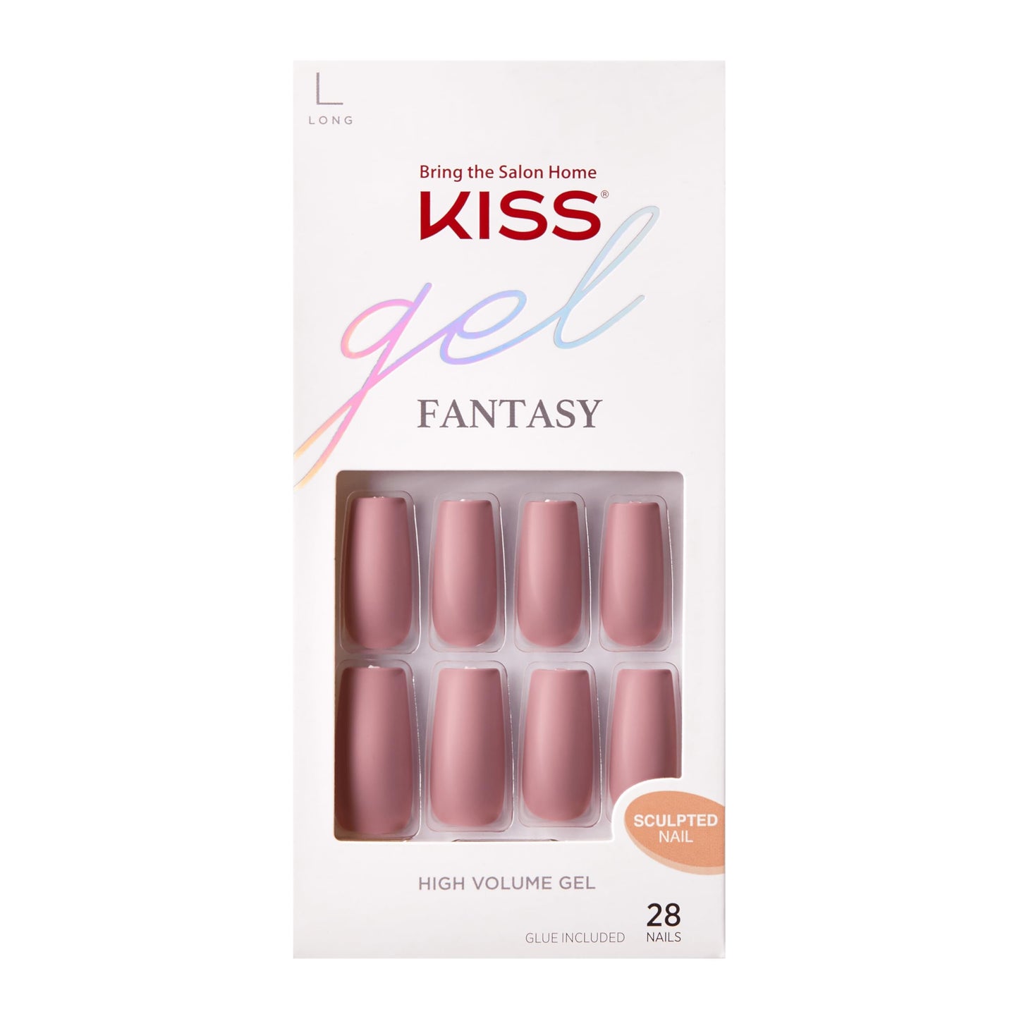 Kiss Gel Fantasy High Volume Gel, Long Length [FS04C]