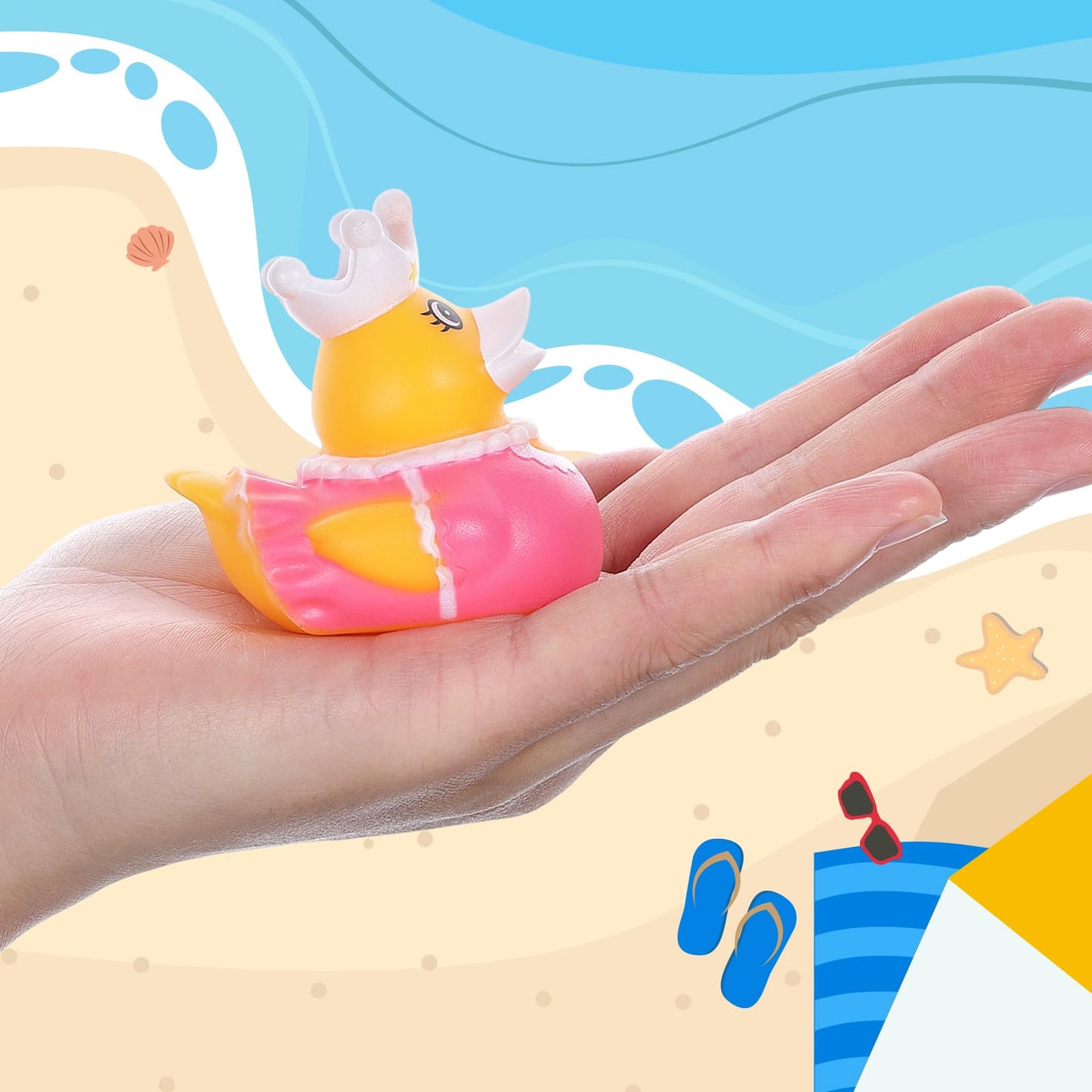 30Pcs Rubber Ducks Assorted Plastic Bulk Rubber Duck for Cruise Ducks Ducking Bath Pool Toys Mailbox Duck Party Favors Cruise Ships Hiding Classroom Exchange Gifts for Kids Teens