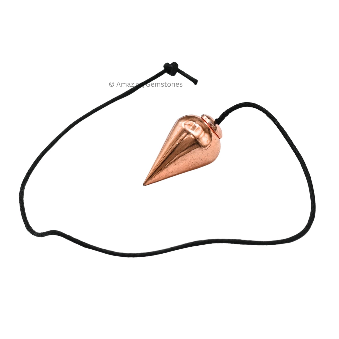 Amazing Gemstone Healing Metal Pendulums for Divination, Copper Dome Cone Copper Pendulum High Energy Pendulo de Bronce Pendulos de Mesa MP60
