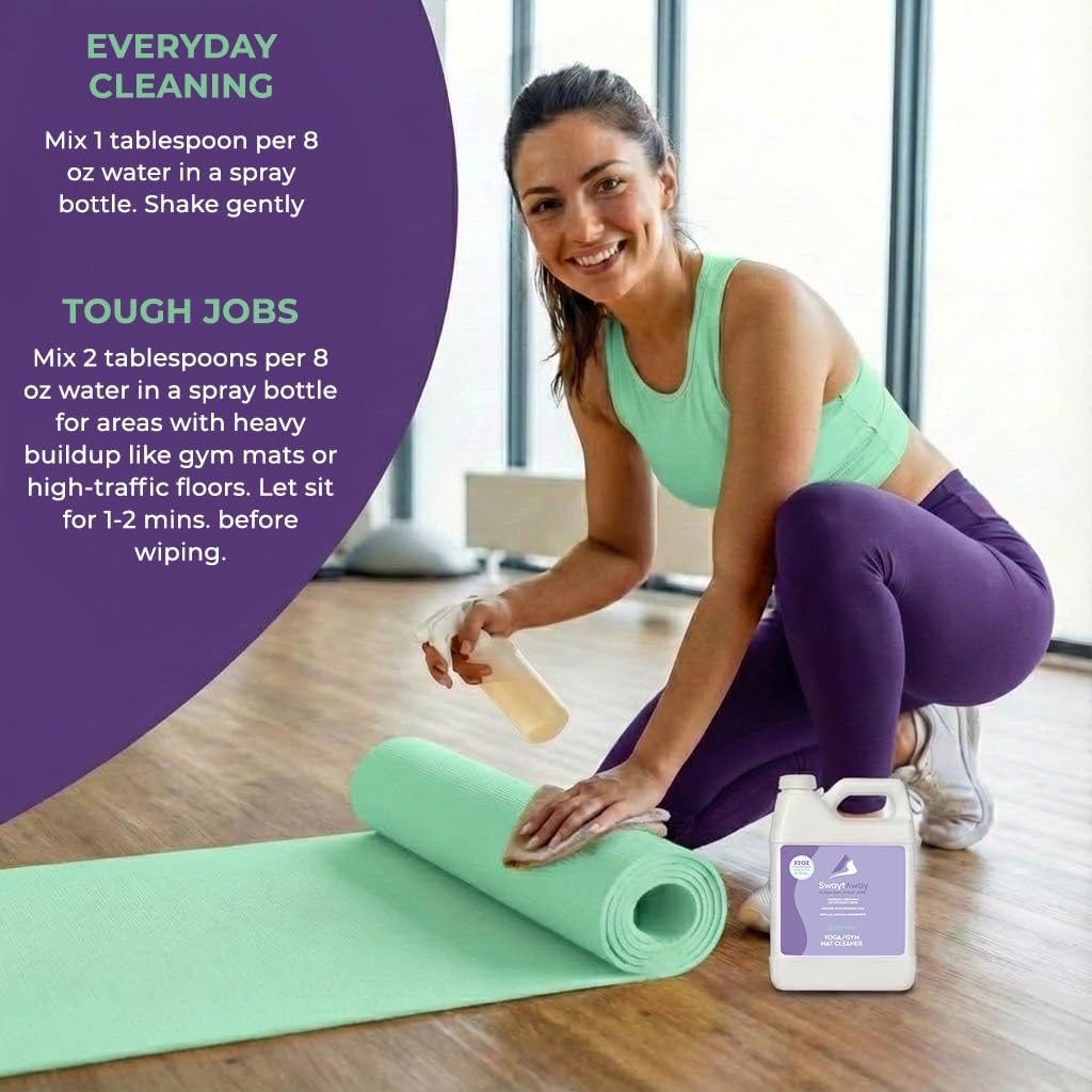 SwaytAway Fitness Mat Cleaner Concentrate Lavender (32 Fl Oz)
