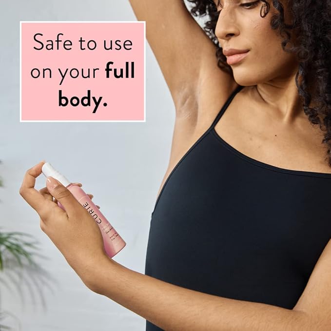 Curie Full Body Spray Deodorant for Men and Women, Aluminum Free Deodorant with No Baking Soda, 3oz (Grapefruit Cassis)