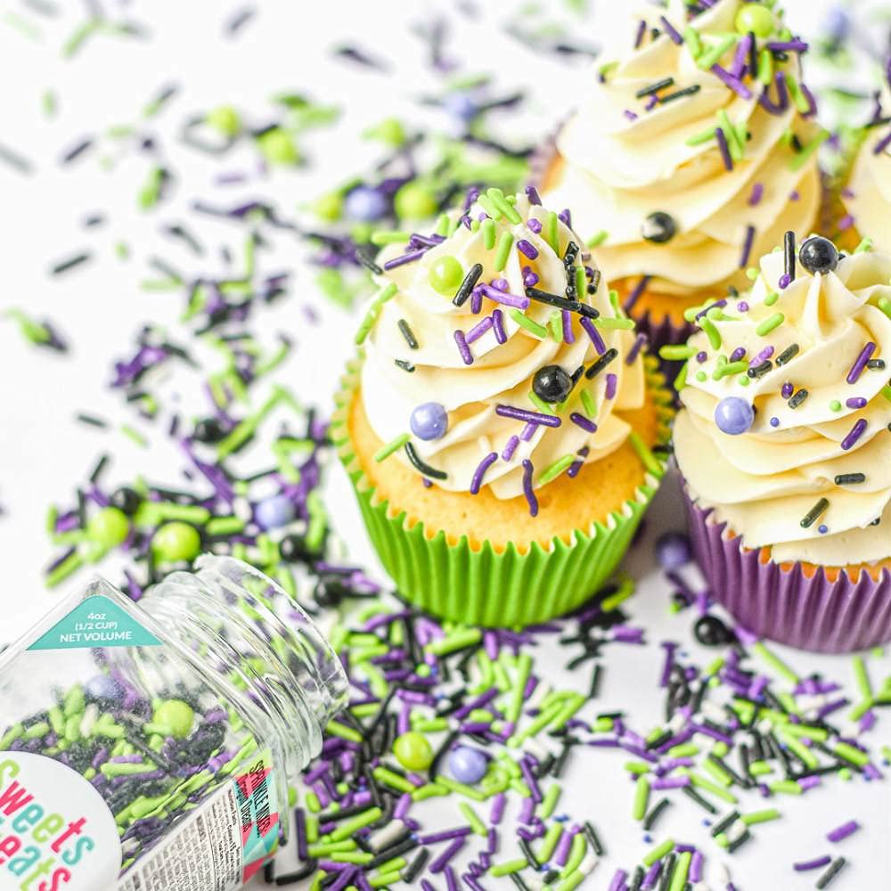 Halloween Sprinkles, Halloween Cupcake Toppers, Tasty Halloweens Cupcake Decorations and Halloweens Cake Decorations Edible for Food, Baking Sprinkles for Cake Decorating