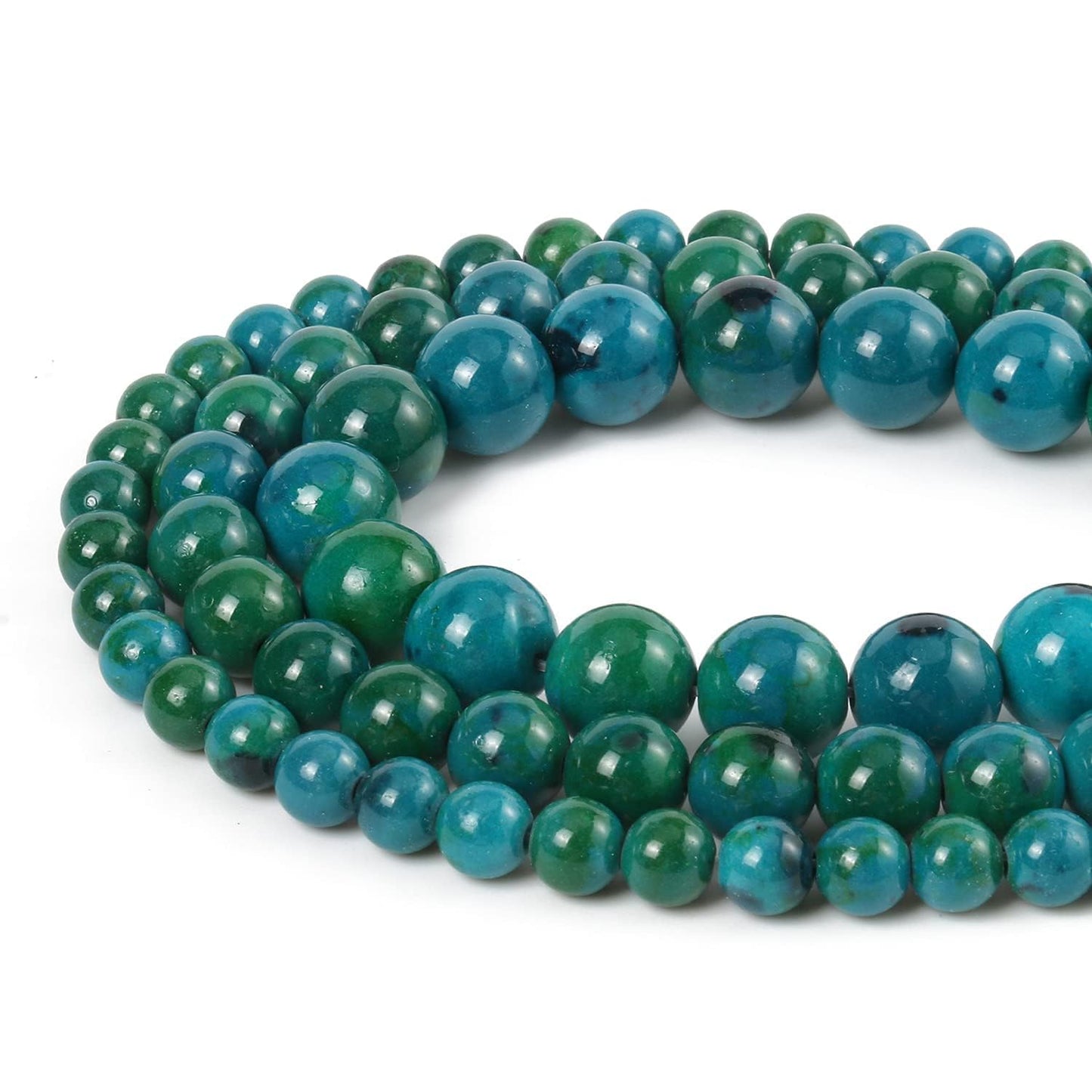 About 45pcs 8mm Natural Stone Beads Phoenix Stone Beads Energy Crystal Healing Power Gemstone for Jewelry Making, DIY Bracelet Necklace