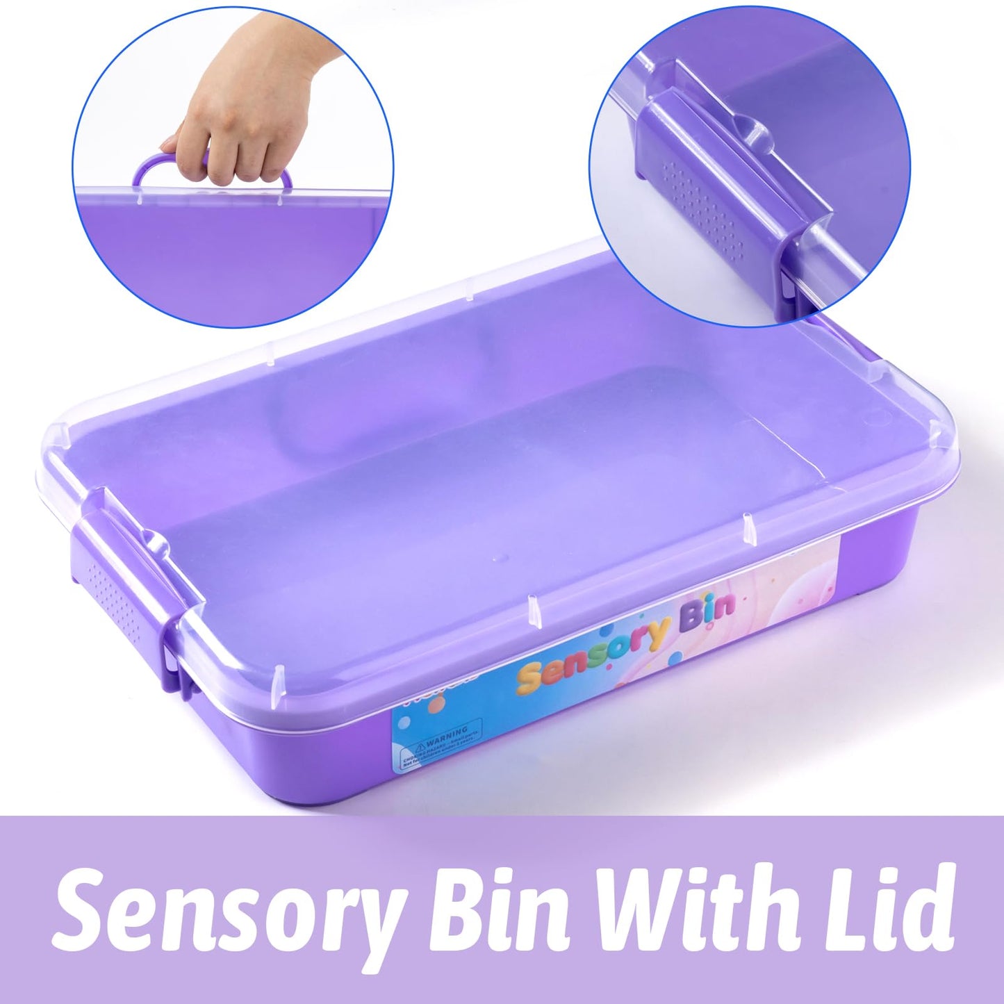 PreTrans Pet Track Set, Pet Sensory Bin for Kids, All-in-One Animal Sensory Sand Kit with Dog Playset & Tools