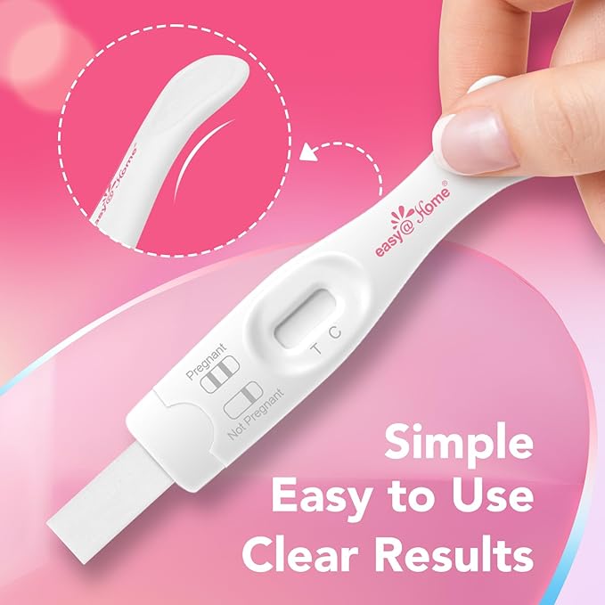 Easy@Home Pregnancy Test Sticks + Easy@Home 50 Ovulation Test Predictor Kit + Cups + Easy@Home Digital Basal Thermometer