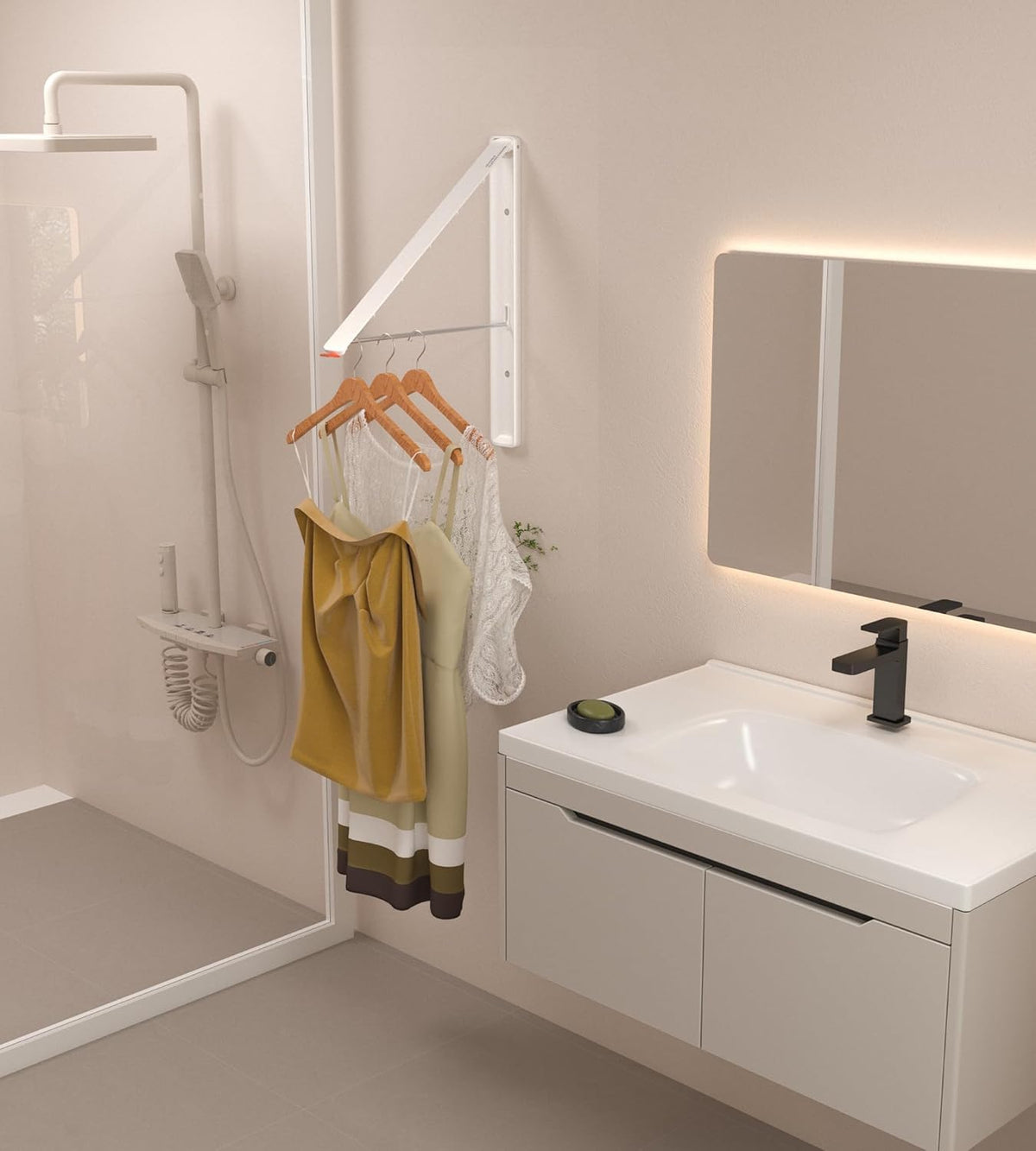 Clothes Drying Rack Wall Mounted (2 Count)