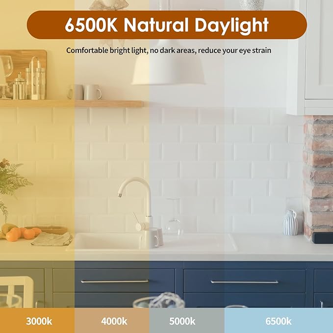YWD 4Pack LED Garage Lights,60W Deformable Led Light 6000LM E26/E27 Daylight 6500K Super Bright Light Adjustable for Garage,Workbench,Barn,Warehouse
