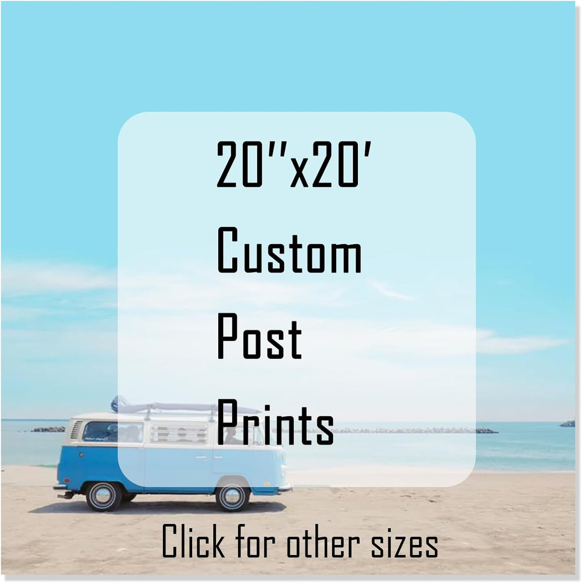 GZZFXXD Personalized Custom 20''x20'' Canvas Prints with Your Photo/your Image Large Wallart Wall Decor for Bedroom Dining room Living room Children's room(Unframed)