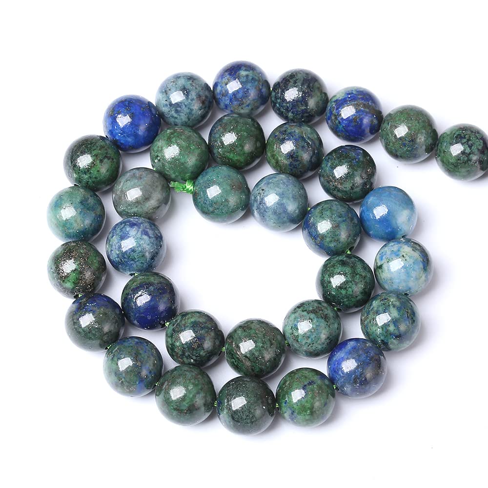 8MM 45PCS Natural Stone Lapis Chrysocolla Loose Beads for Jewelry Making DIY Bracelet
