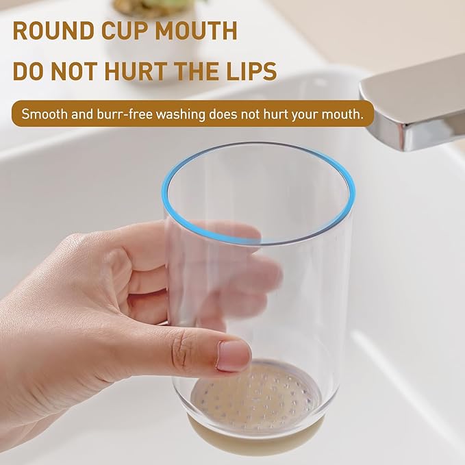 Toothbrush Cup with Cover, Travel Toothbrush Case Portable Toothbrush Holder for Traveling Business Camping School Bathroom (Beige)